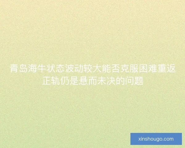 青岛海牛状态波动较大能否克服困难重返正轨仍是悬而未决的问题